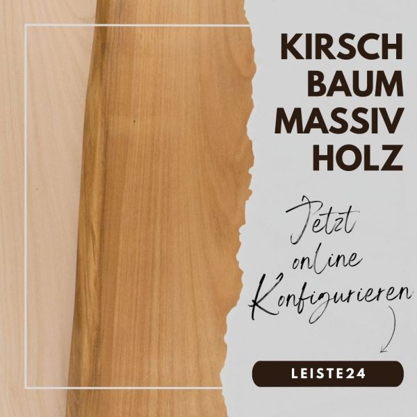Massivholz Sockelleisten-Konfigurator Kirschbaum